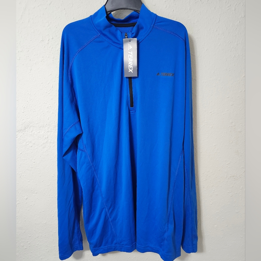 Adidas TraceRo 1/2 Zip Long Sleeve Shirt Men's XL